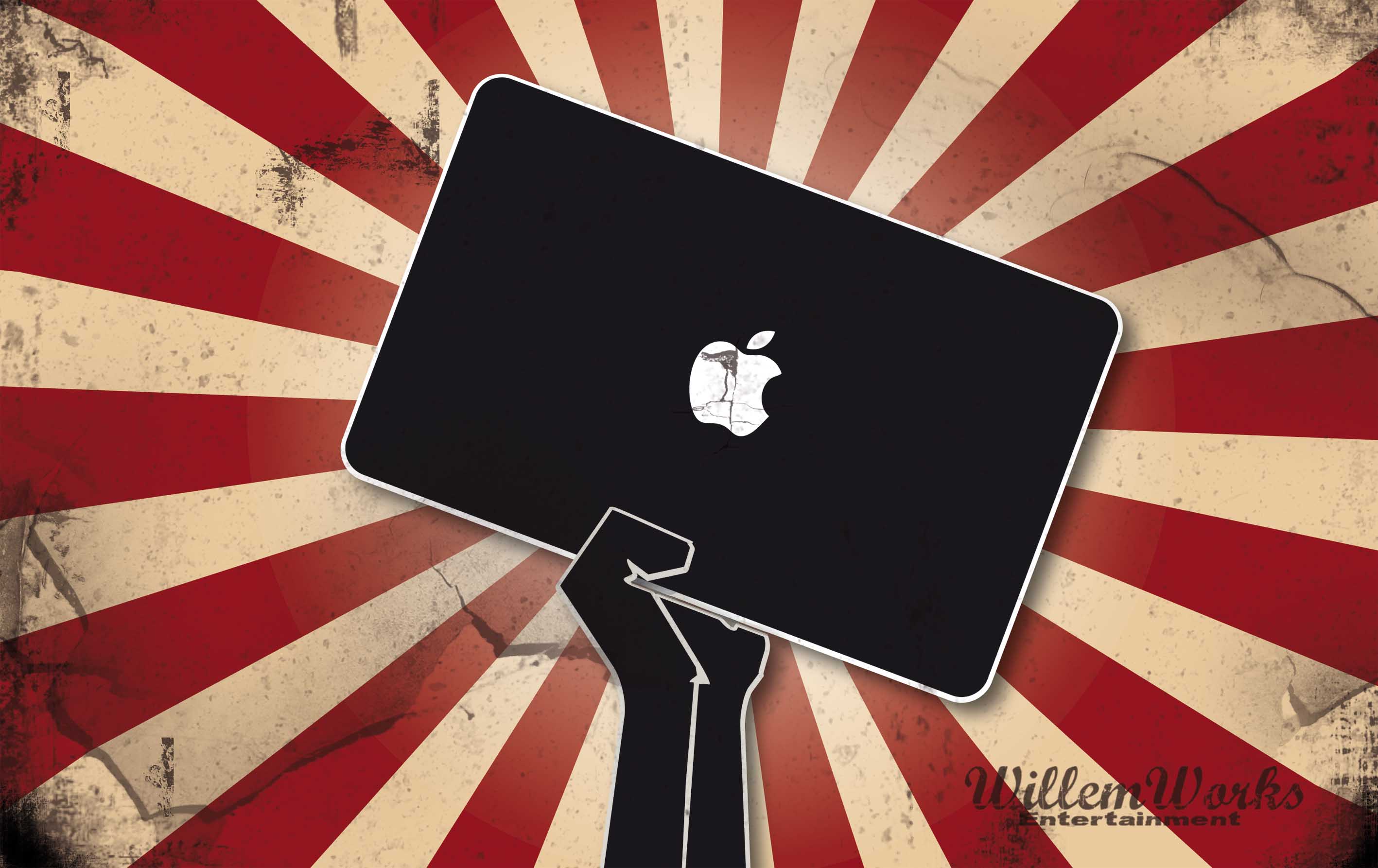 Эппл (Apple), смешное, логотипы - обои на рабочий стол
