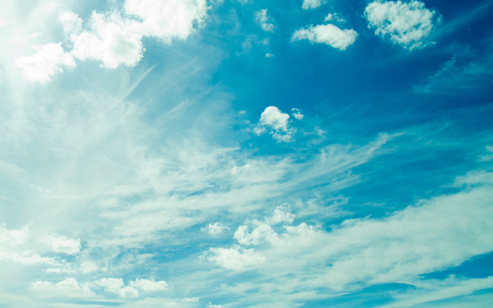 синий, облака, лето, небо - обои на рабочий стол