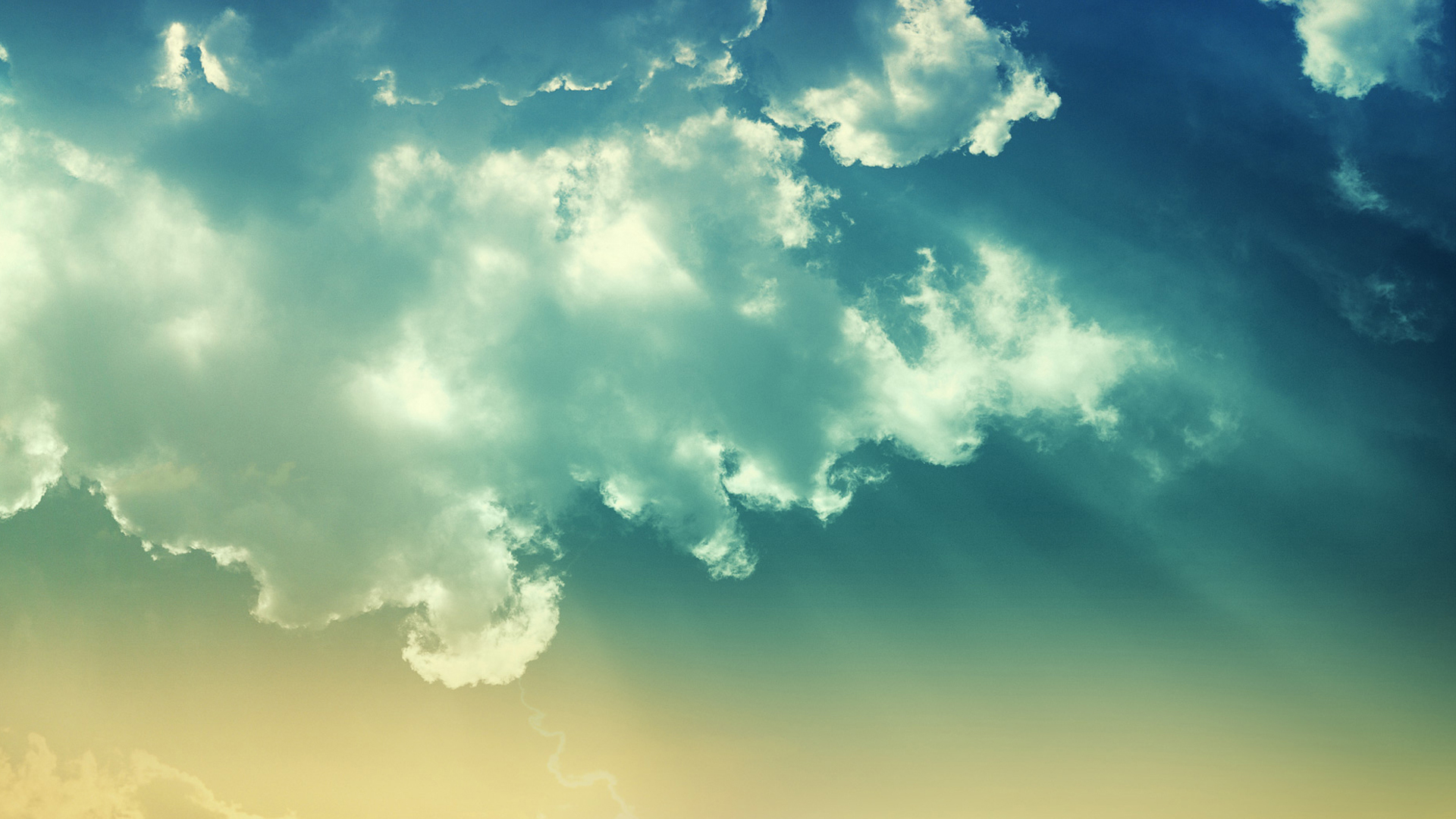 синий, облака, природа, небо - обои на рабочий стол
