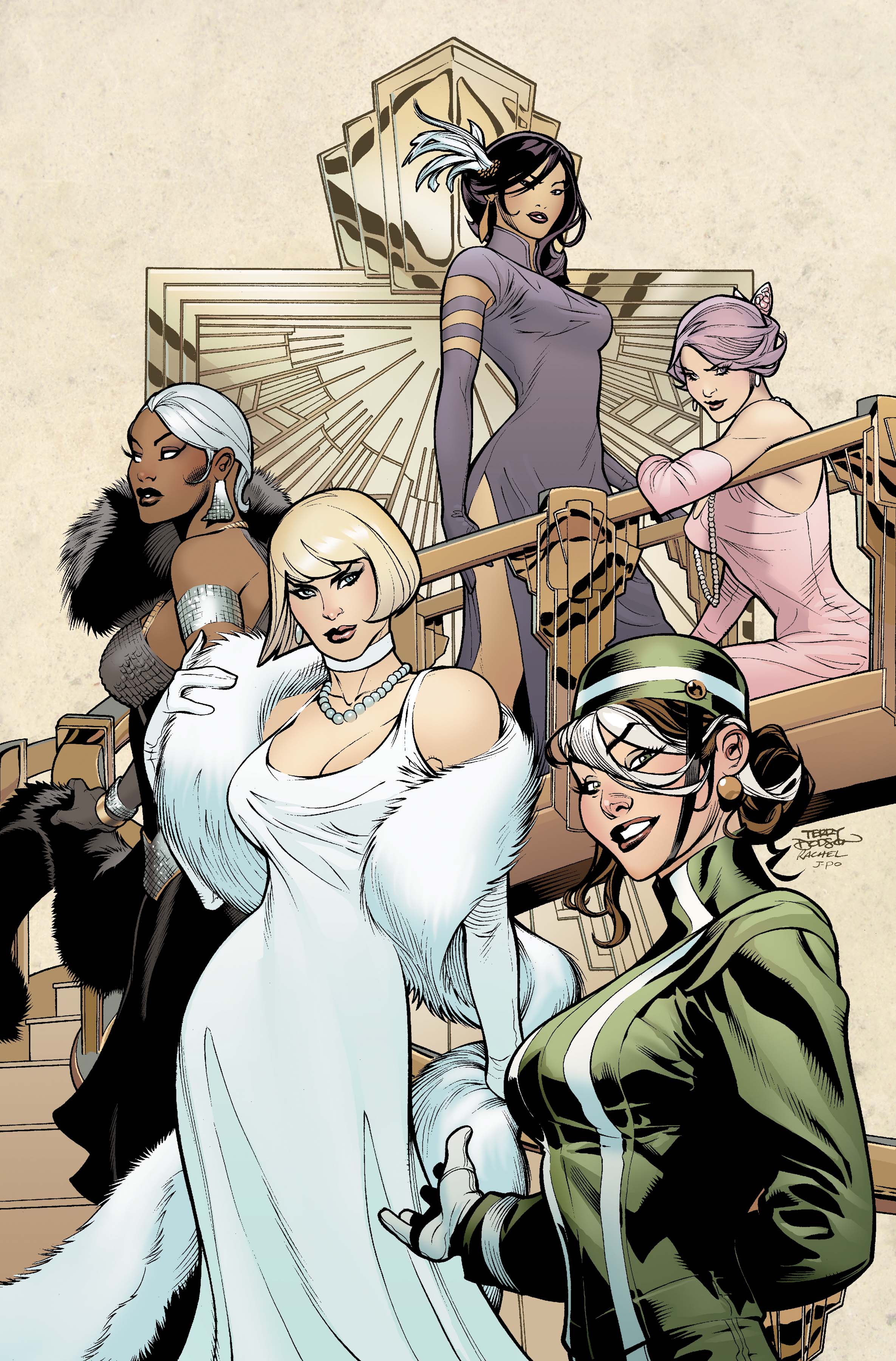 X-Men, Псайлок, Разбойник, Марвел комиксы, Терри Додсон, комиксы девочки, Эмма Фрост, платья, Шторм ( комиксы характер ), жутко Xmen - обои на рабочий стол