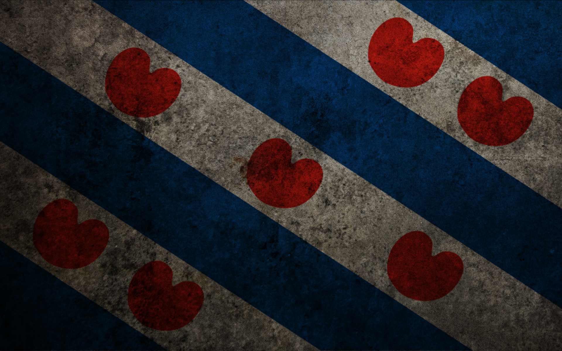 флаги, сердца, Фрисландия - обои на рабочий стол