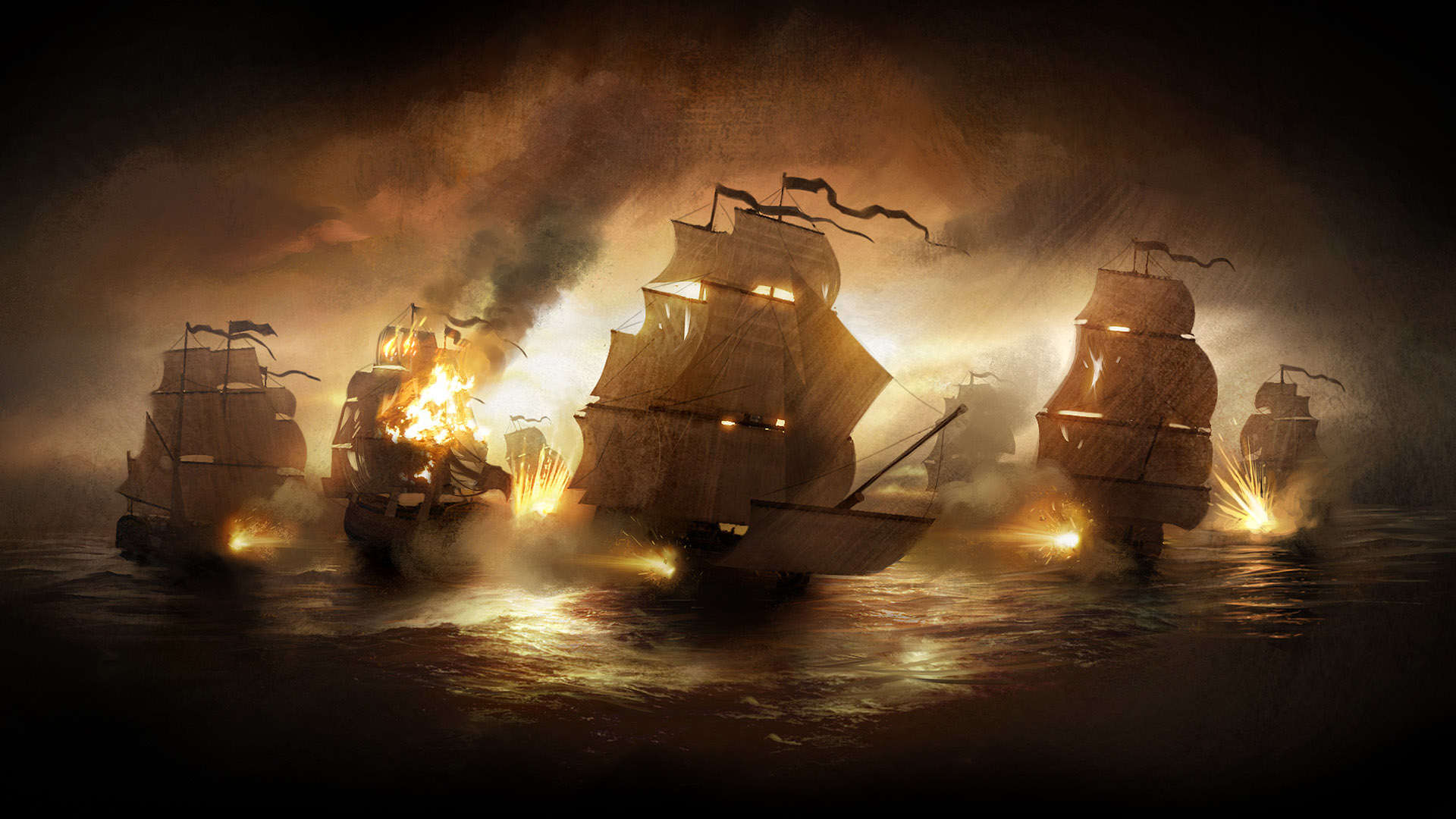 корабли, сражения, Total War, транспортные средства, Empire: Total War, море - обои на рабочий стол