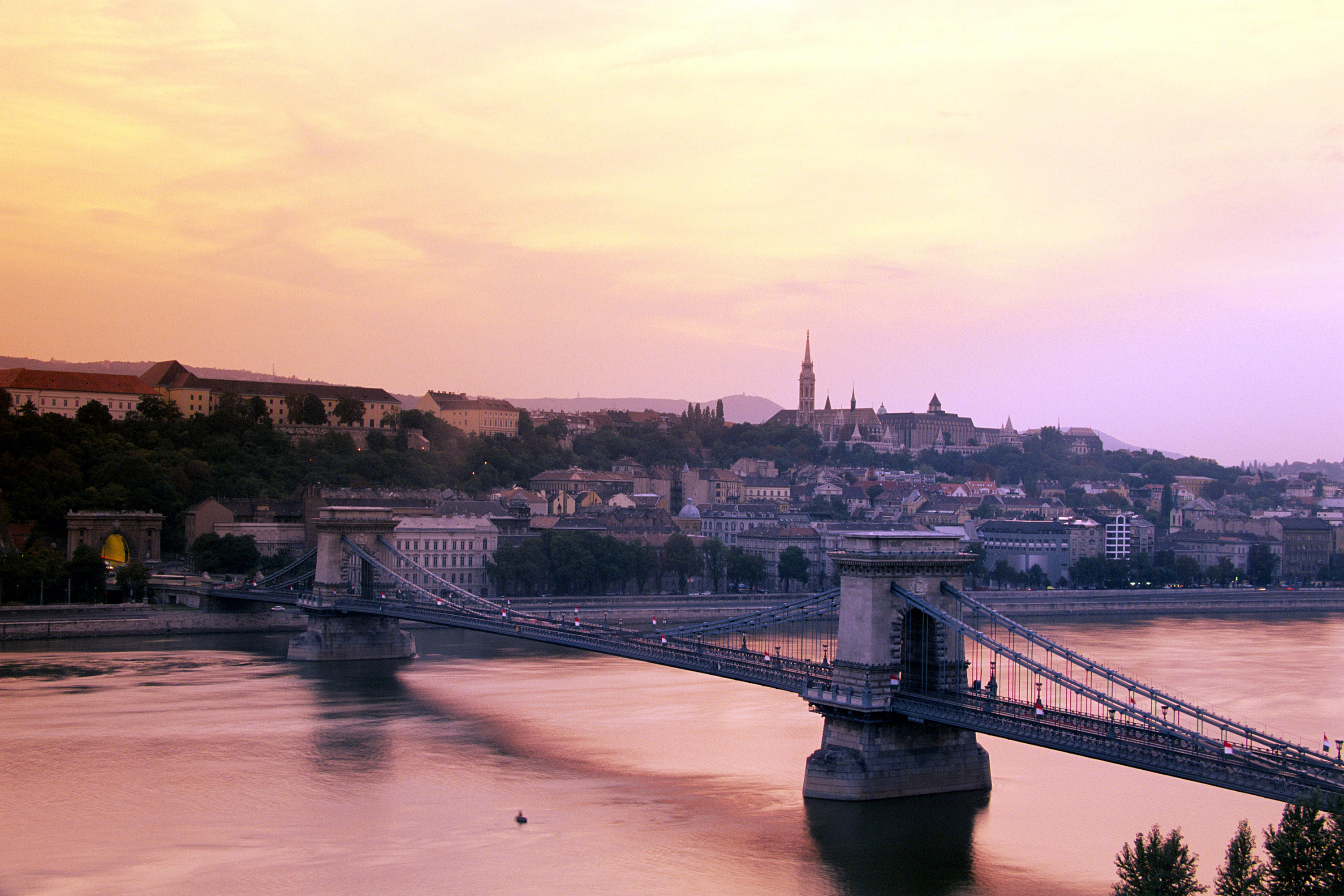 города, архитектура, мосты, здания, Венгрия, Будапешт, цепи - обои на рабочий стол