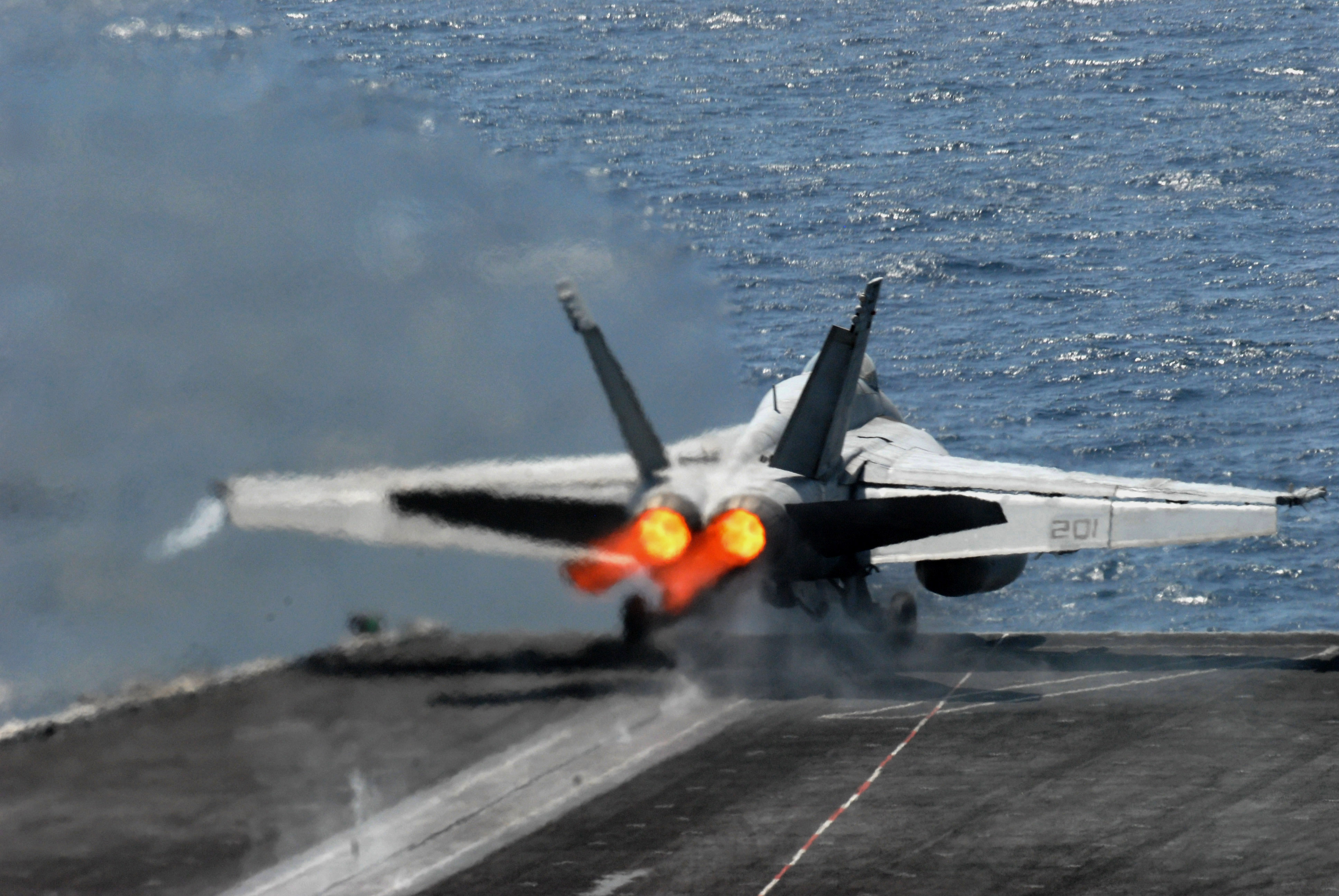 самолет, военный, транспортные средства, авианосцы, F- 18 Hornet - обои на рабочий стол