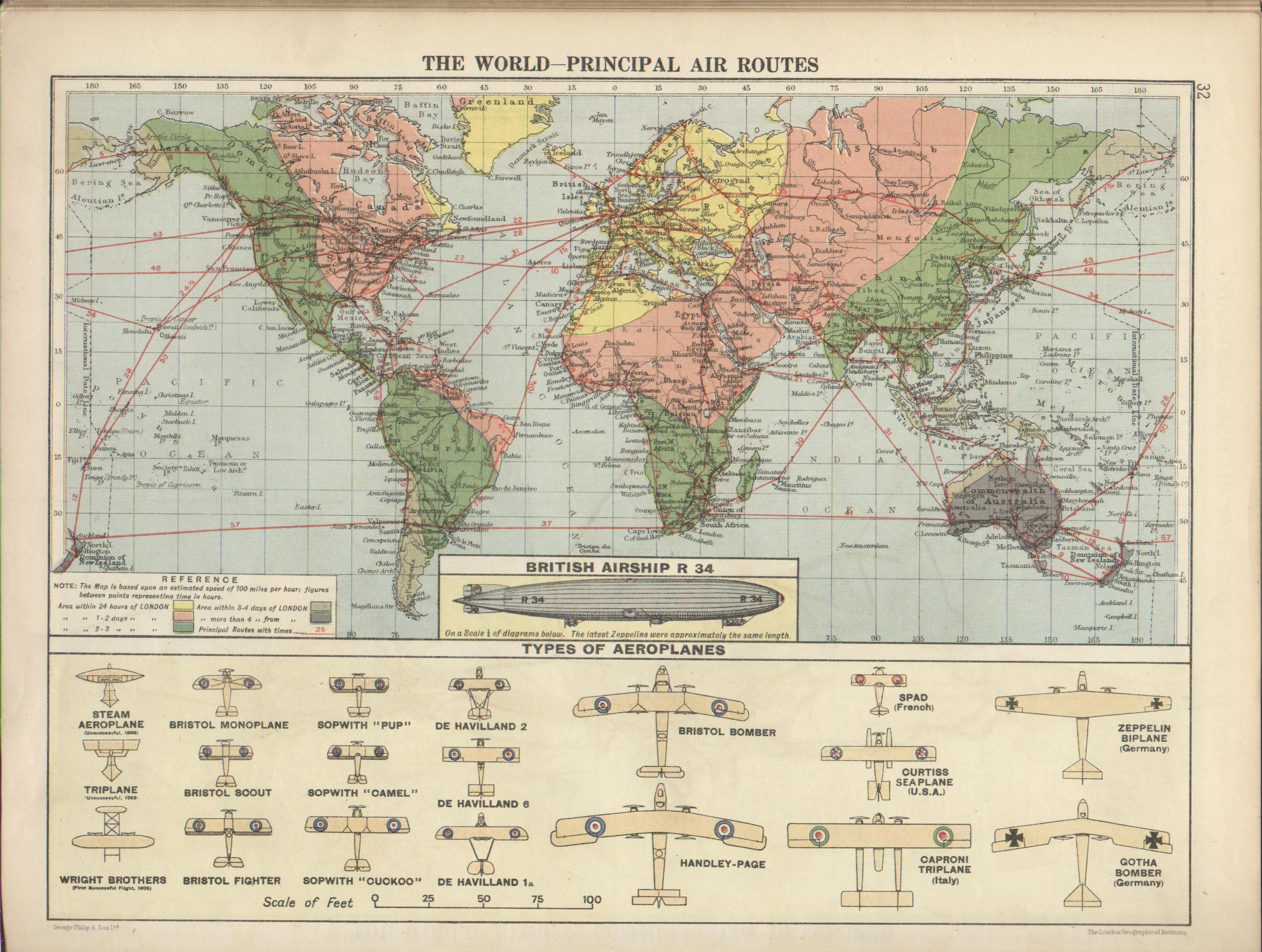 самолет, карты, аэропортов, карта мира - обои на рабочий стол