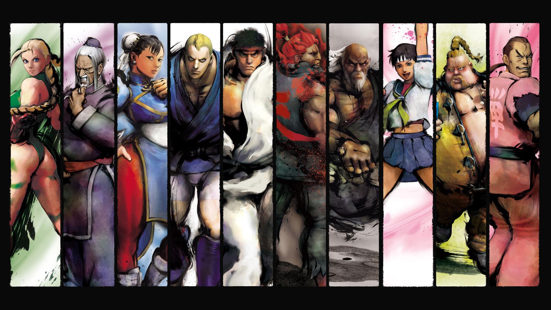 Street Fighter, сакура, Cammy, Рю, Akuma, Chun-Li, Абель - обои на рабочий стол