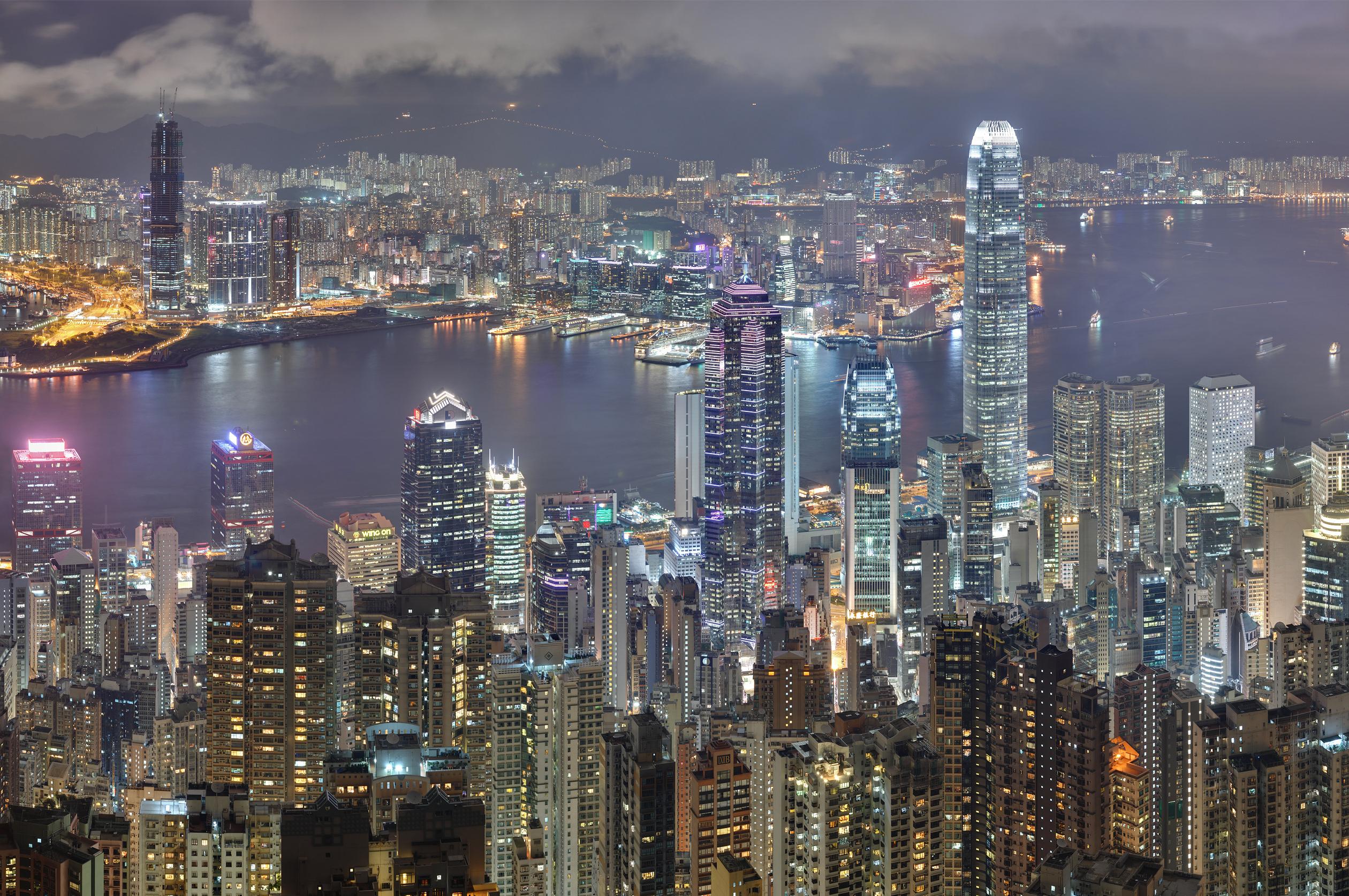 города, архитектура, здания, Гонконг - обои на рабочий стол