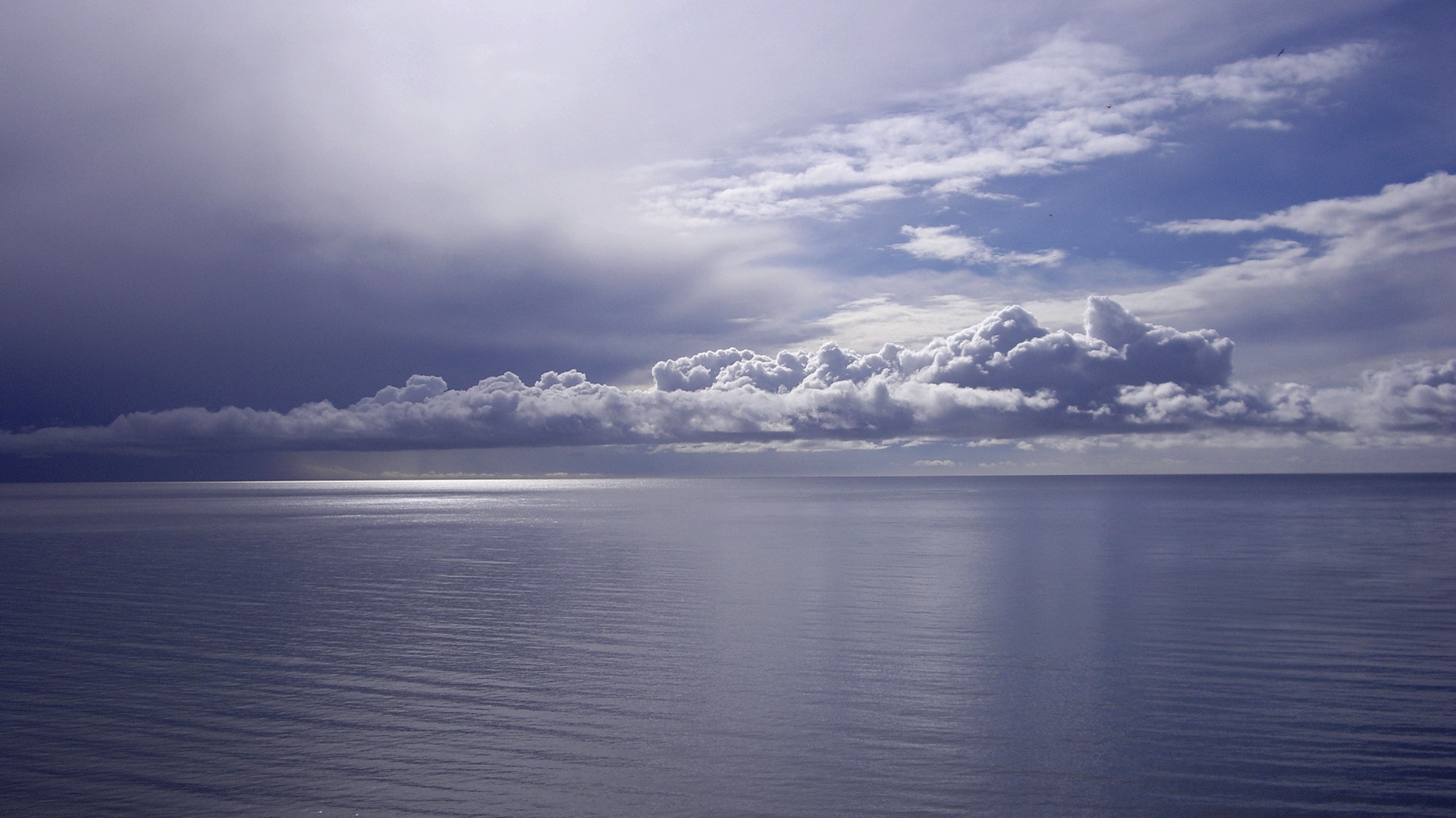 вода, океан, облака, море - обои на рабочий стол