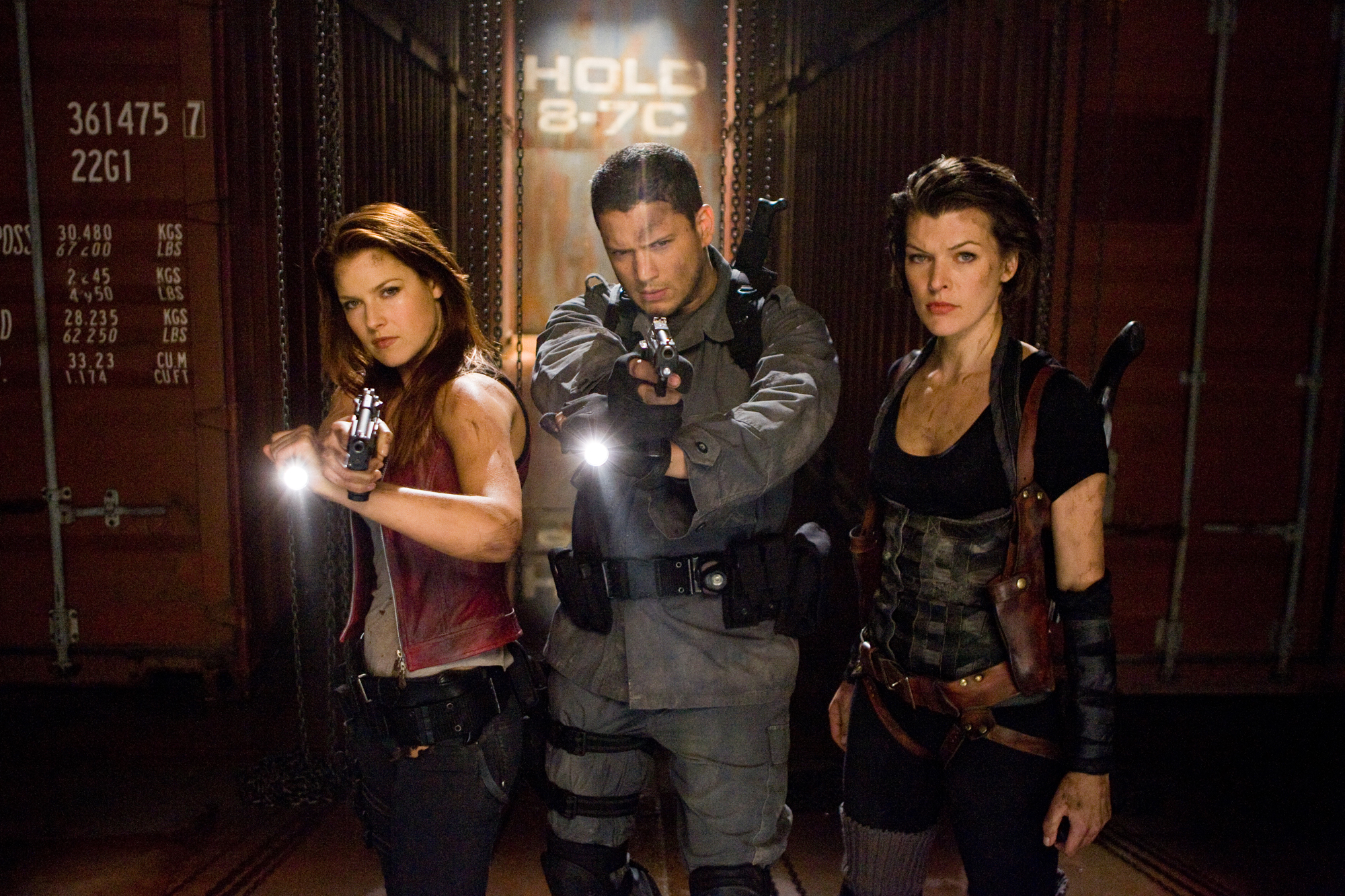 актрисы, Resident Evil, Али Лартер, Вентворт Миллер, Милла Йовович - обои на рабочий стол