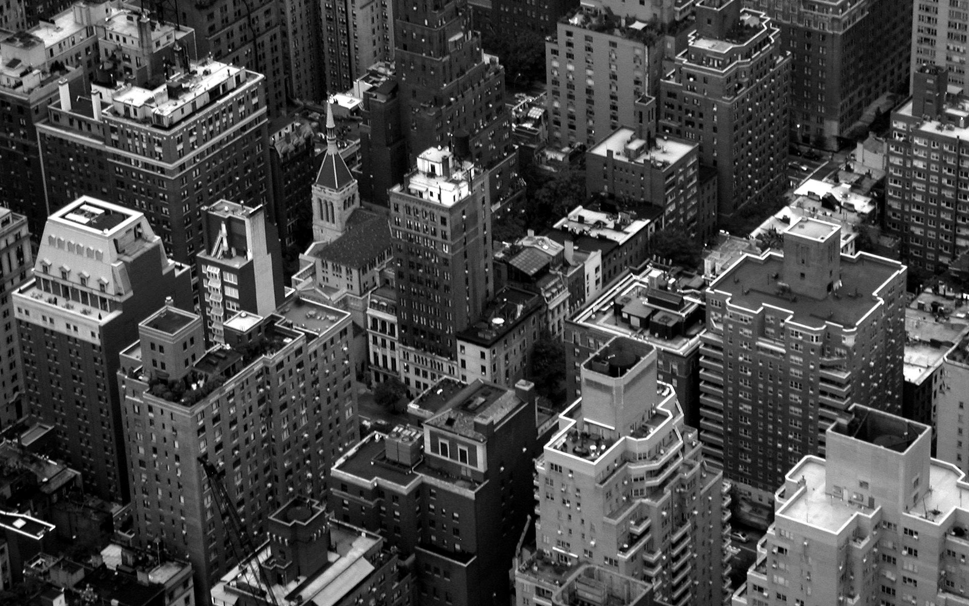 города, здания, Нью-Йорк, Манхэттен - обои на рабочий стол