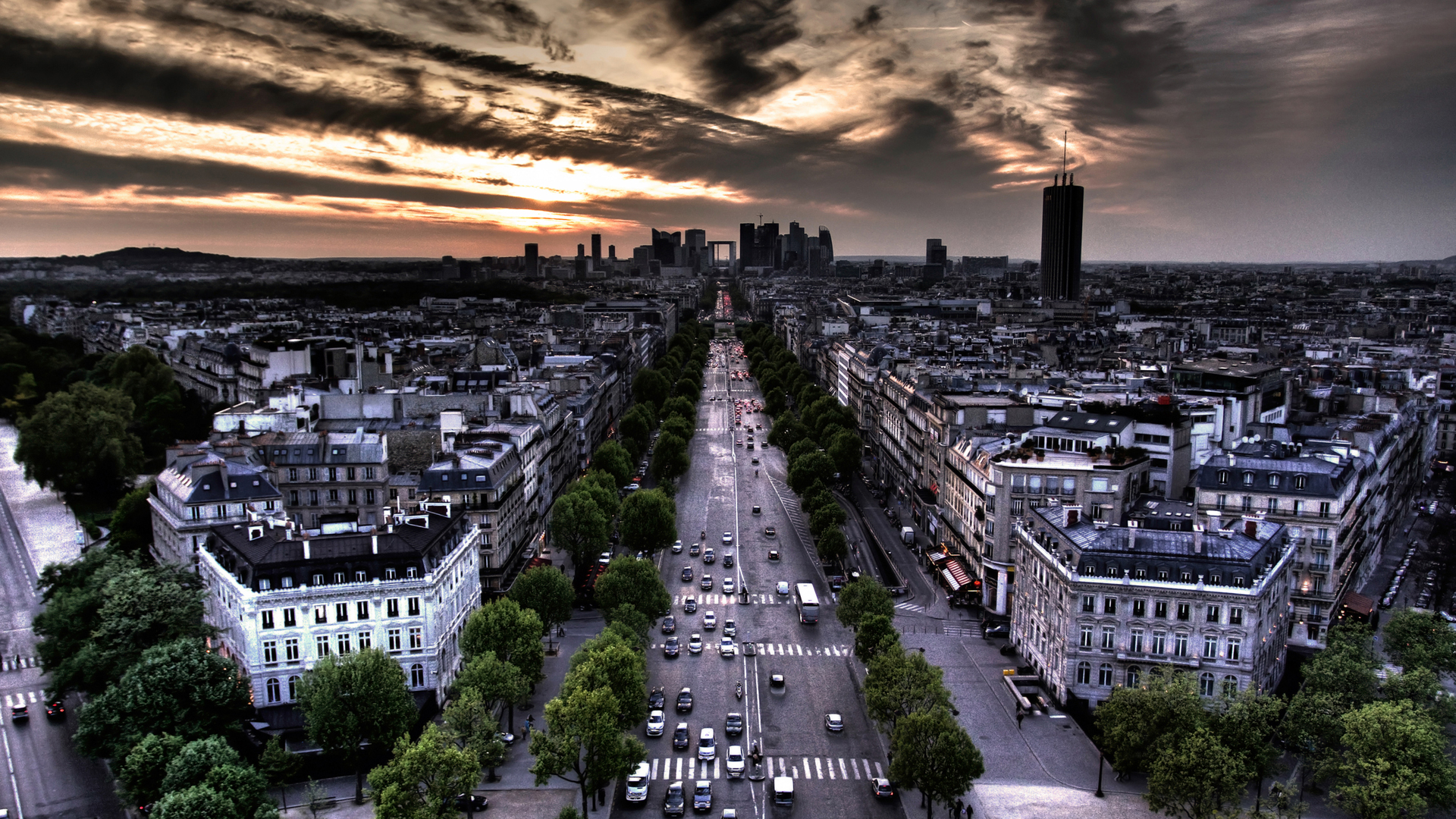 Париж, пейзажи, города, Франция, здания, города - обои на рабочий стол
