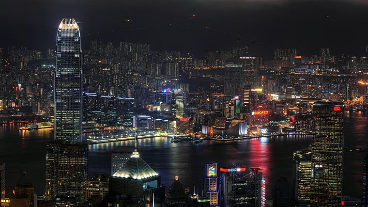 пейзажи, Гонконг, города - обои на рабочий стол