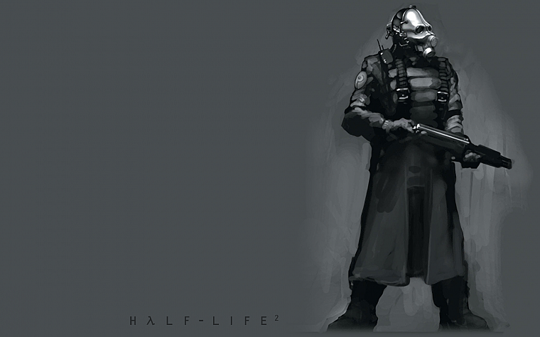 Период полураспада, Зерноуборочные, Half-Life 2, простой фон - обои на рабочий стол