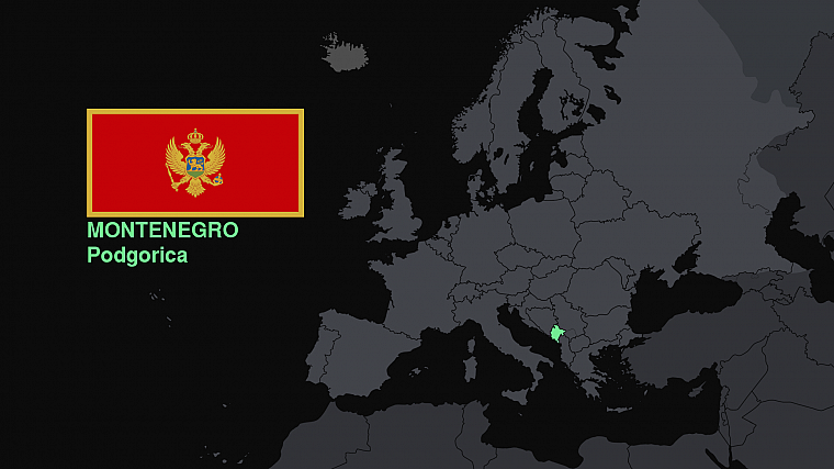 флаги, Европа, карты, знание, страны, полезно, Черногория - обои на рабочий стол