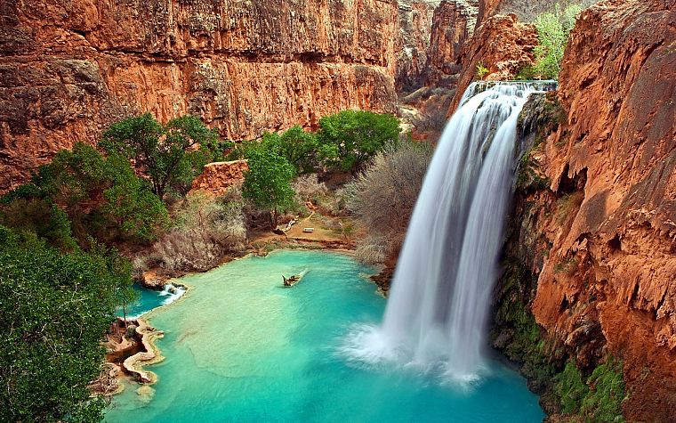 вода, природа, США, Аризона, Австралия, водопады - обои на рабочий стол