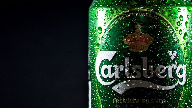 пиво, зеленый, алкоголь, Carlsberg - обои на рабочий стол