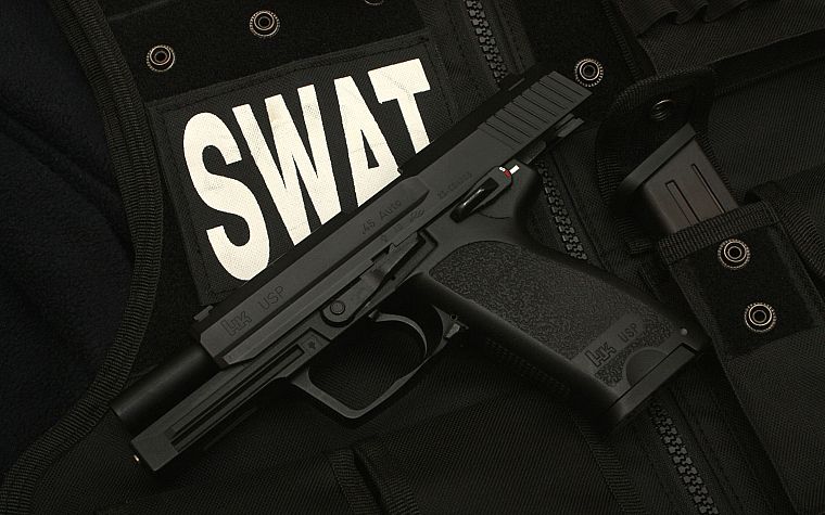 пистолеты, SWAT, оружие, USP, пистолеты, 0,45 кал - обои на рабочий стол