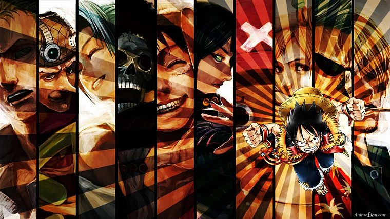 Робин, One Piece ( аниме ), Нико Робин, пираты, Roronoa Зоро, Фрэнки ( One Piece ), Брук ( One Piece ), Обезьяна D Луффи, Нами ( One Piece ), Usopp, Санджи ( One Piece ) - обои на рабочий стол