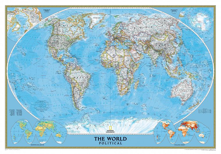 карта мира - обои на рабочий стол