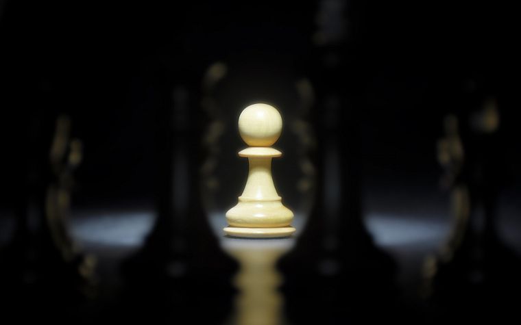 черный цвет, шахматы - обои на рабочий стол