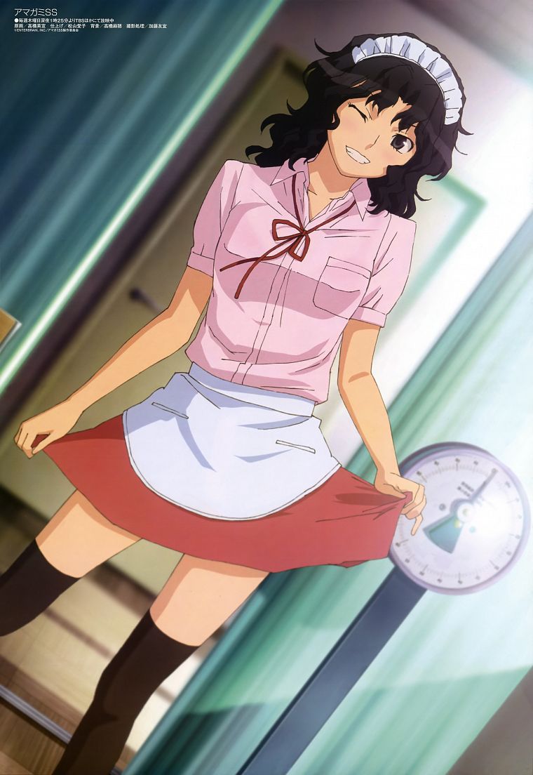 короткие волосы, Amagami СС, Tanamachi Каору, аниме девушки, черные волосы - обои на рабочий стол