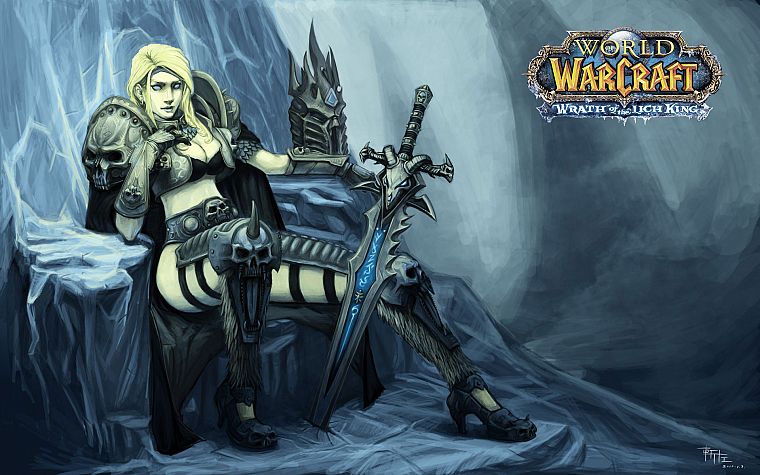 Мир Warcraft, Король-лич, Высших Эльфов - обои на рабочий стол