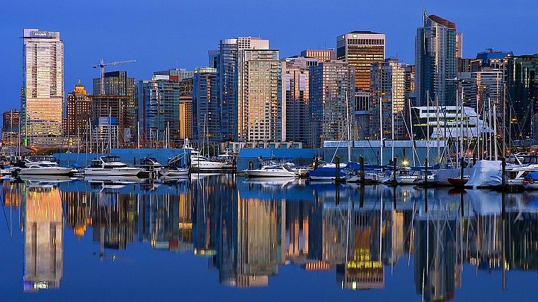 горизонты, города, Ванкувер, Британская Колумбия, гаваней - обои на рабочий стол