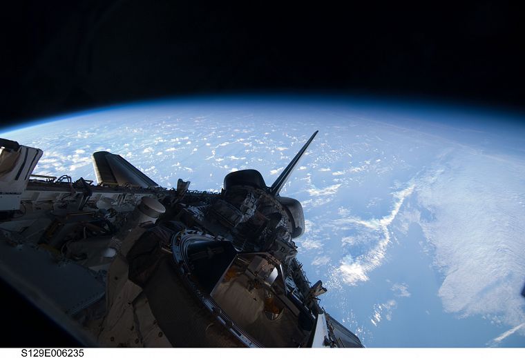 Земля, космический челнок, НАСА - обои на рабочий стол