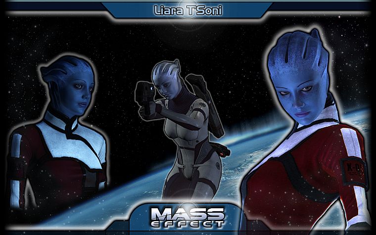 видеоигры, Mass Effect, Лиара TSoni - обои на рабочий стол