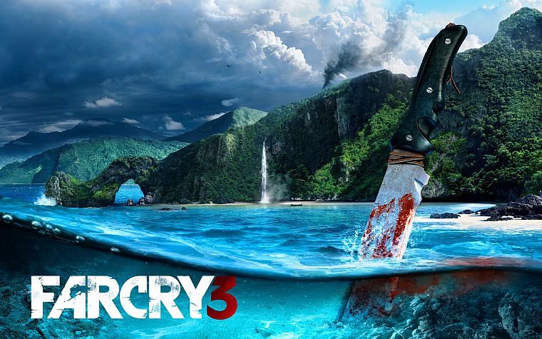вода, видеоигры, океан, ножи, Far Cry, Far Cry 3 - обои на рабочий стол