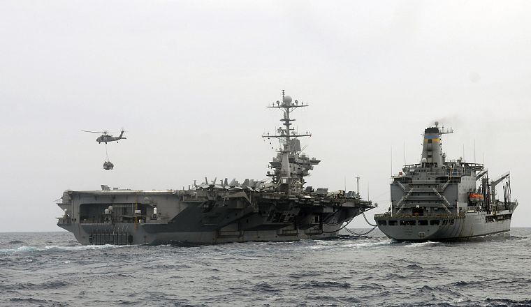 корабли, военно-морской флот, авианосцы, сторонники - обои на рабочий стол