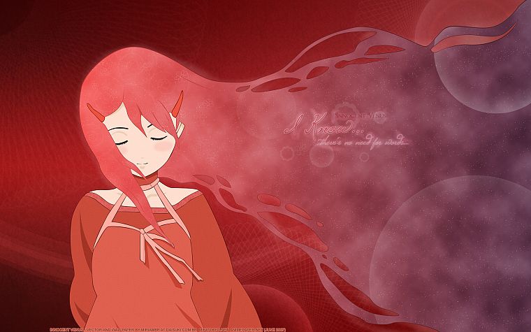 красный цвет, рыжеволосые, длинные волосы, красное платье, аниме, аниме девушки, красный фон, Innocent Venus, Nobuto Sana - обои на рабочий стол