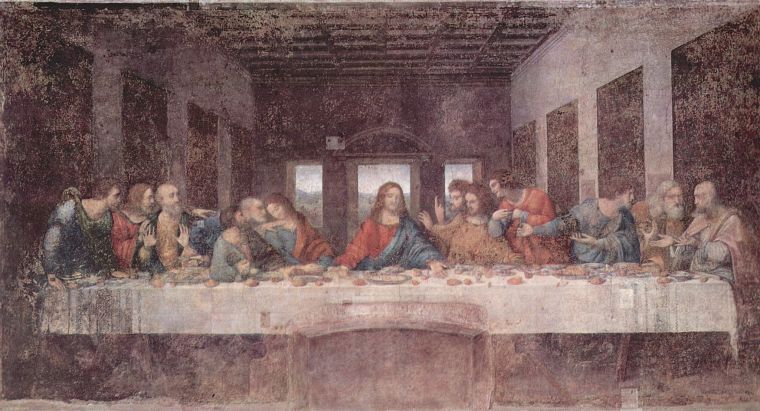 Тайная вечеря, Леонардо да Винчи - обои на рабочий стол
