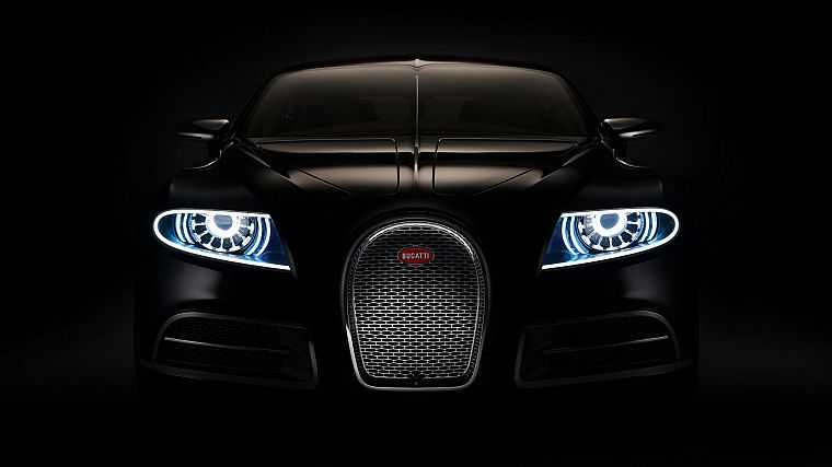 черный цвет, Bugatti Veyron, Bugatti - обои на рабочий стол