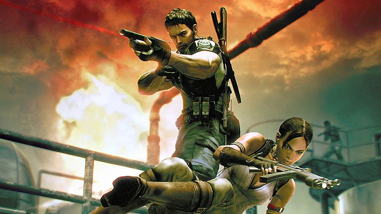 Resident Evil, Крис Редфилд, Шева Аломар - обои на рабочий стол
