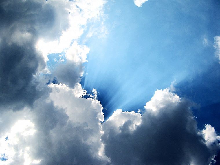 облака, DeviantART, произведение искусства, небо - обои на рабочий стол