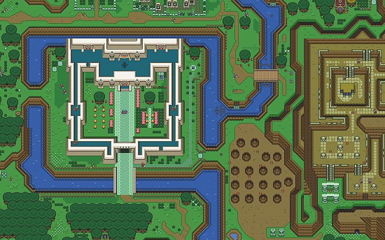 Легенда о Zelda, карты, пиксель-арт - обои на рабочий стол