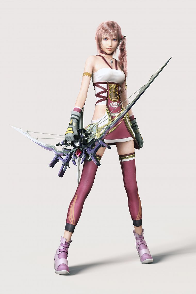 Final Fantasy, модели, Final Fantasy XIII, Серах Farron, 3D девушки, игры - обои на рабочий стол
