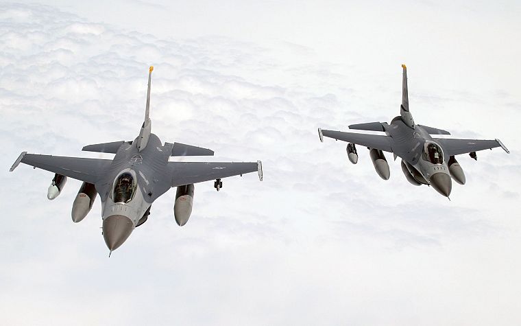 самолет, война, F- 16 Fighting Falcon - обои на рабочий стол