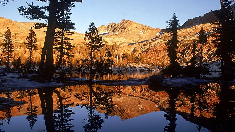 Калифорния, сумерки, Национальный парк, Йосемитский национальный парк - обои на рабочий стол