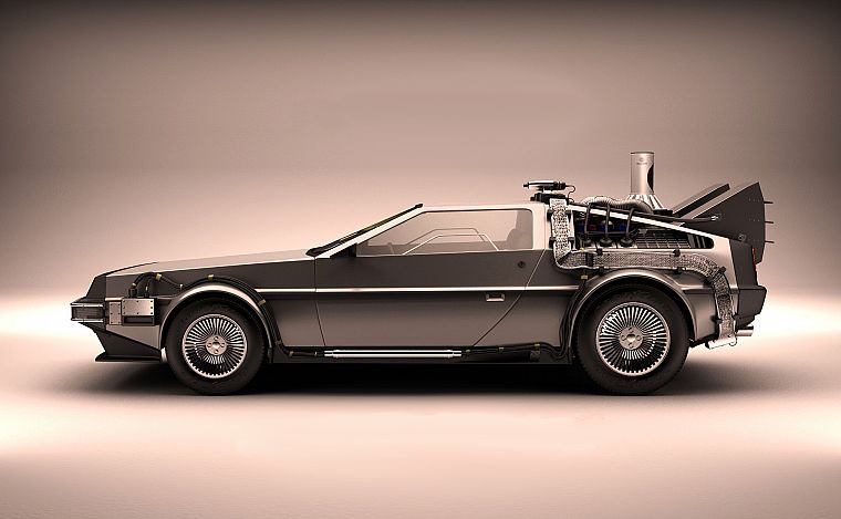 автомобили, Назад в будущее, время в пути, DeLorean DMC -12 - обои на рабочий стол