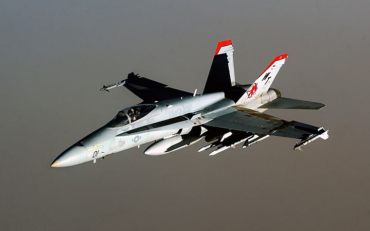 война, самолеты, F18 Hornet - обои на рабочий стол