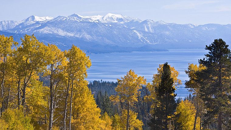 осень, Калифорния, Lake Tahoe - обои на рабочий стол