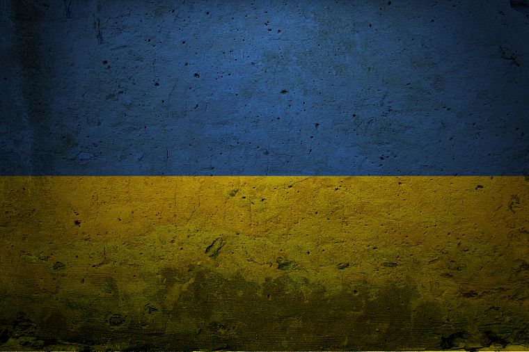 гранж, флаги, Украина - обои на рабочий стол