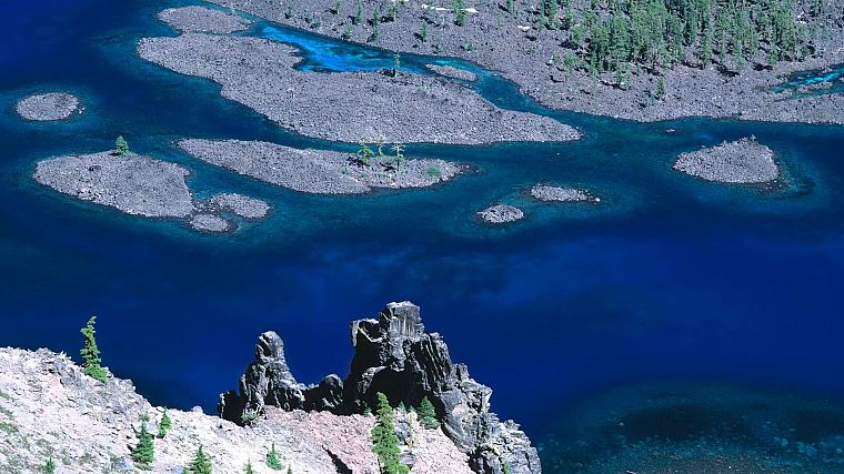 Орегон, Национальный парк, озеро кратера - обои на рабочий стол