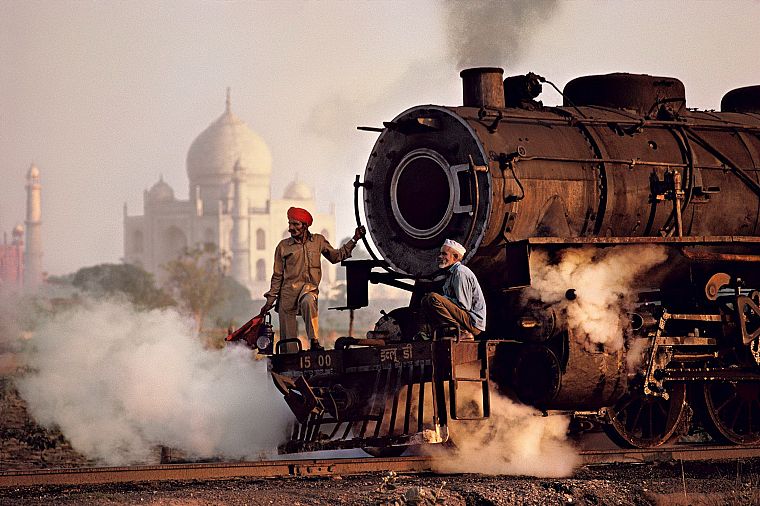 поезда, Индия, Тадж-Махал, локомотивы, паровозы - обои на рабочий стол