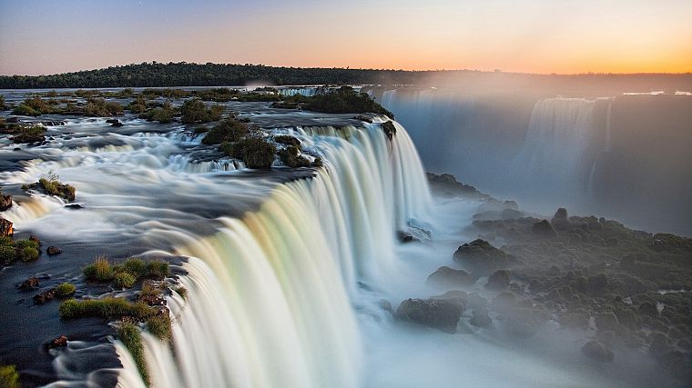 Бразилия, водопады, Водопады Игуасу - обои на рабочий стол