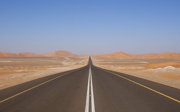 пустыня, дороги, пустыня - обои на рабочий стол