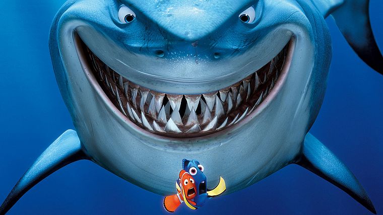 Pixar, В поисках Немо, акулы - обои на рабочий стол