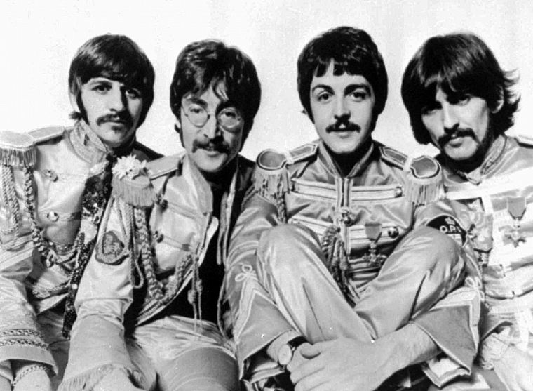 оттенки серого, The Beatles, монохромный - обои на рабочий стол